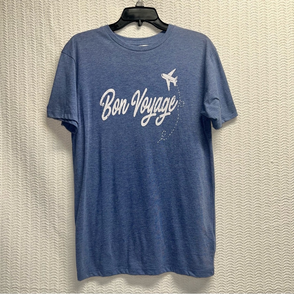 the royal standard / blue bon voyage travel tshirt size small